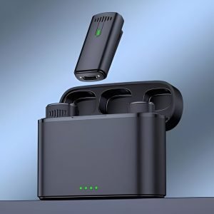K10 Wireless Lavalier Microphone Mini Portable Noise Reduction Audio Video Recording With Charging Case For Type-C