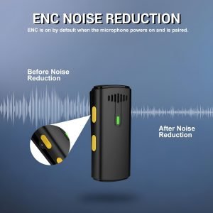 K10 Wireless Lavalier Microphone Mini Portable Noise Reduction Audio Video Recording With Charging Case For Type-C